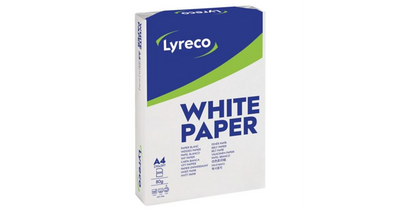 А4 WHITE PAPER by LYRECO 80 грам (500 арк.) Коробка 5 пачок 110056 фото